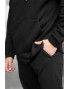 Спортивний костюм OVERSIZE 2117 трьохнитка БЕЗ флісу чорного кольору